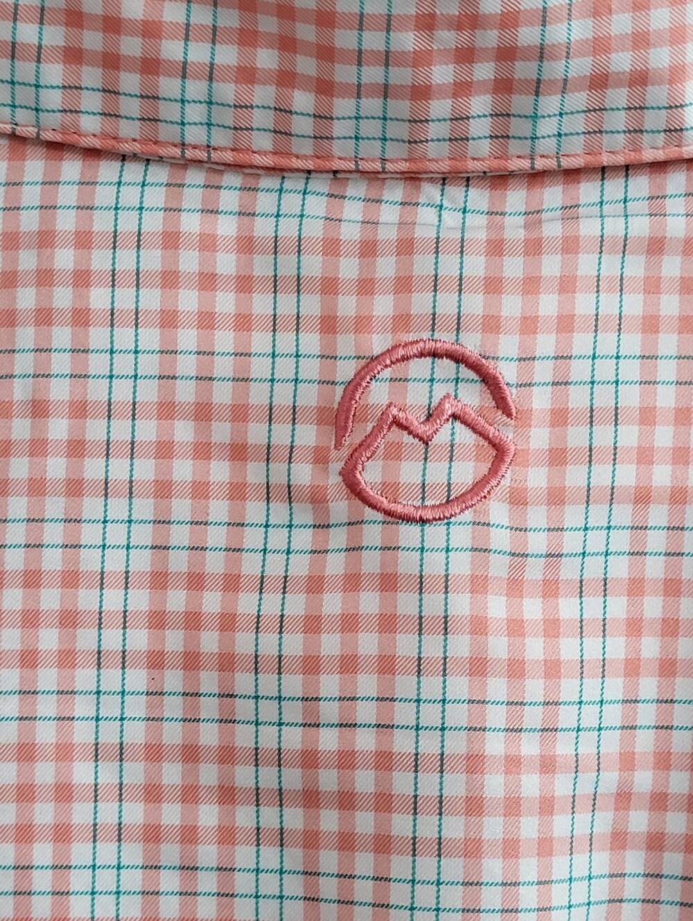 Magellan Men's Fish Gear Shirt Aransas Pass Salmon Teal Moisture Wicking Size XL - Picture 3 of 12